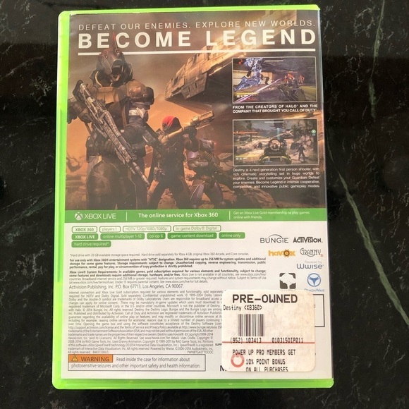 XBOX 360 Destiny Video Game - Picture 2 of 4